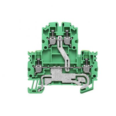 WEIDMULLER WDK 2.5N PE Zacisk modułowy wielorzędowy, złącze śrubowe, 2.5 mm², liczba poziomów: 2, zielony / żółty 1041620000 /50szt./ (1041620000)